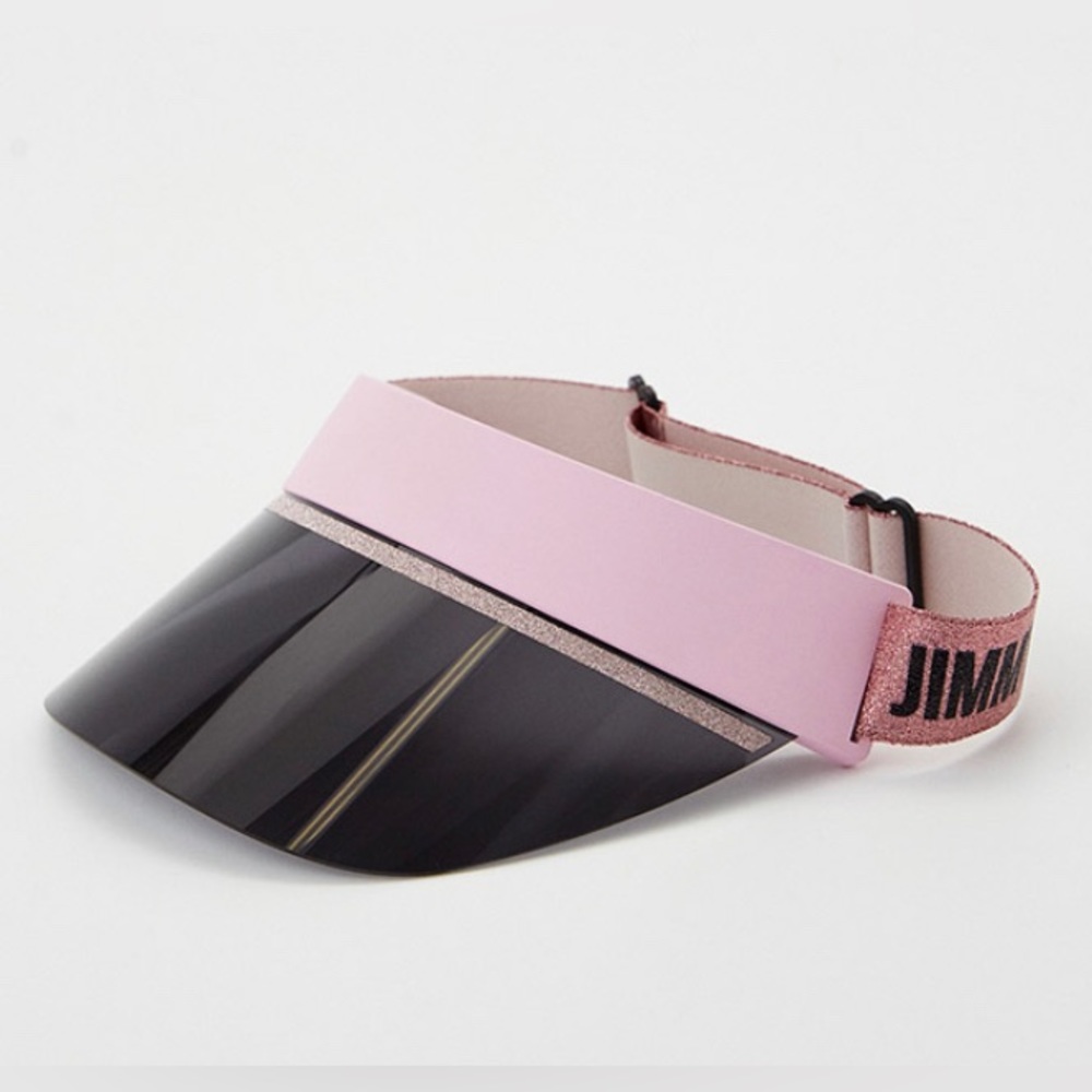 NEW JIMMY CHOO VISOR NEW COLLECTION JIMMY CHOO CALIX VISOR 35J PINK